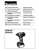 Makita BTD125 Instruction Manual preview