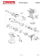 Preview for 1 page of Makita BTD140 Parts Breakdown