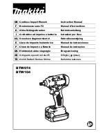 Makita BTW074 Instruction Manual preview