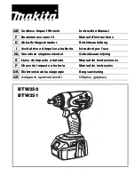 Предварительный просмотр 1 страницы Makita BTW251RFJ Instruction Manual