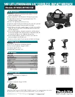 Preview for 2 page of Makita BTW253 Specifications