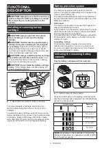 Предварительный просмотр 9 страницы Makita BU02 Instruction Manual