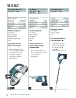 Preview for 16 page of Makita BUB182Z Catalog