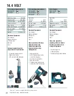 Предварительный просмотр 24 страницы Makita BUB182Z Catalog