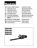 Preview for 1 page of Makita BUH481 Instruction Manual