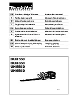 Makita BUH550 Instruction Manual preview
