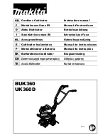 Preview for 1 page of Makita BUK360 Instruction Manual