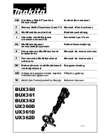 Preview for 1 page of Makita BUX360 Instruction Manual