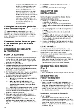 Предварительный просмотр 12 страницы Makita BUX361 Instruction Manual