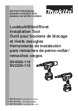 Preview for 1 page of Makita BV4500-118 Instruction Manual