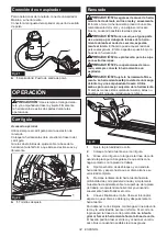 Предварительный просмотр 34 страницы Makita CA5000X Instruction Manual