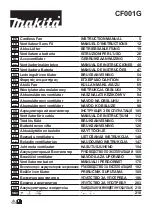 Preview for 1 page of Makita CF001G Instruction Manual