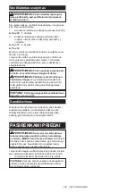 Preview for 153 page of Makita CF001G Instruction Manual