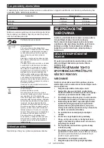 Предварительный просмотр 141 страницы Makita CF003G Instruction Manual