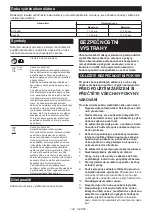 Предварительный просмотр 149 страницы Makita CF003G Instruction Manual