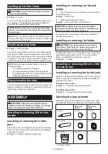 Preview for 9 page of Makita CG100DZXK Instruction Manual