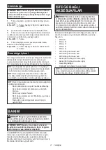 Preview for 71 page of Makita CG100DZXK Instruction Manual