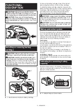 Предварительный просмотр 5 страницы Makita CL001GZ04 Instruction Manual