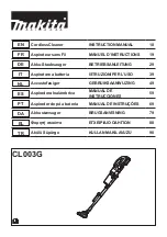 Preview for 1 page of Makita CL003G Instruction Manual