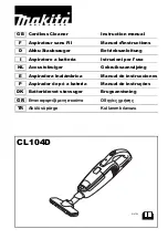 Предварительный просмотр 1 страницы Makita CL104DWY Instruction Manual