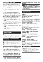 Preview for 12 page of Makita CL114FDWI Instruction Manual