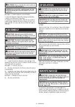 Preview for 8 page of Makita CP100DSA Instruction Manual