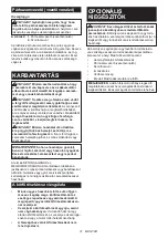 Preview for 31 page of Makita CS002GZ Instruction Manual