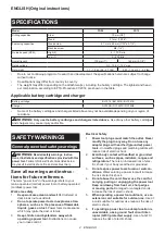 Preview for 38 page of Makita CT233R Instruction Manual