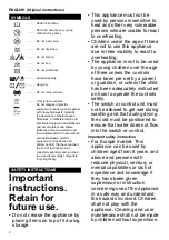 Preview for 2 page of Makita CV100D Instruction Manual