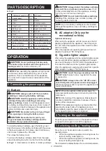 Preview for 9 page of Makita CW002GZ Instruction Manual