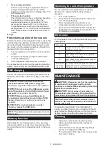 Preview for 11 page of Makita CW002GZ Instruction Manual