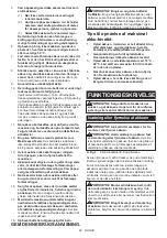 Предварительный просмотр 62 страницы Makita DA001GZ Instruction Manual