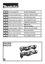 Preview for 1 page of Makita DA330D Instruction Manual