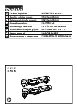 Makita DA331DZ Instruction Manual предпросмотр