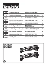 Preview for 1 page of Makita DA332D Instruction Manual