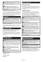Preview for 8 page of Makita DA332D Instruction Manual