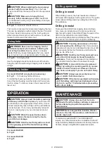 Preview for 8 page of Makita DA332DZJ Instruction Manual