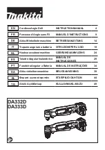 Makita DA333D Instruction Manual предпросмотр