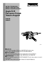 Makita DA6300 Instruction Manual предпросмотр