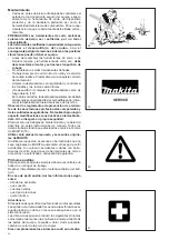 Предварительный просмотр 56 страницы Makita DBC3310 Owner'S And Safety Manual