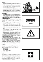 Предварительный просмотр 8 страницы Makita DBC340 Instruction Manual