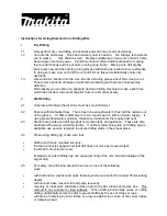 Preview for 36 page of Makita DBM080 Operating Instructions Manual