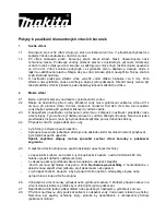 Preview for 50 page of Makita DBM080 Operating Instructions Manual