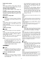 Preview for 8 page of Makita DBN500ZJ Instruction Manual