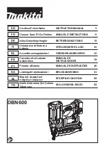 Makita DBN600 Instruction Manual preview