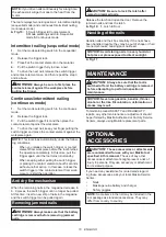 Preview for 10 page of Makita DBN600Z Instruction Manual