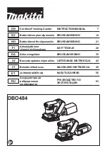 Preview for 1 page of Makita DBO484 Instruction Manual