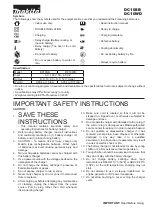 Preview for 1 page of Makita DC10SB Instruction Manual