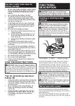 Preview for 8 page of Makita DC10SB Instruction Manual