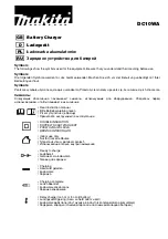 Предварительный просмотр 1 страницы Makita DC10WA Instruction Manual